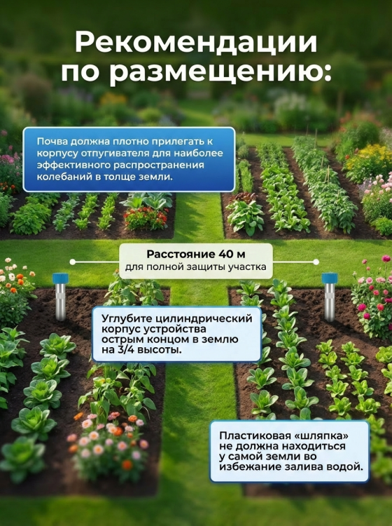 Отпугиватель кротов Экоснайпер LS-997M