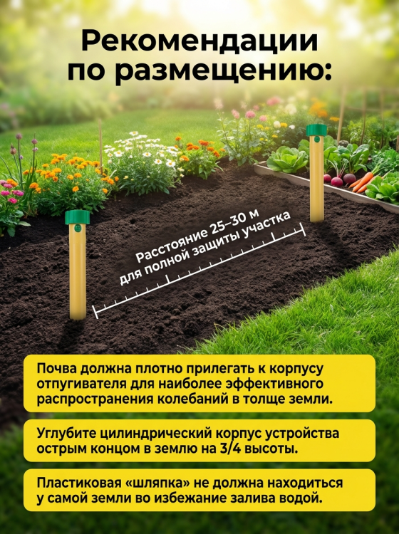 Отпугиватель кротов ЭкоСнайпер LS-997P